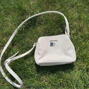 White Leather Kenneth Cole Reaction Crossbody Purse